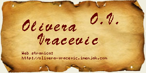 Olivera Vračević vizit kartica